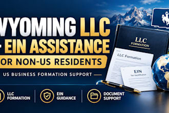 register your wyoming llc and help get a ein as a non US resident