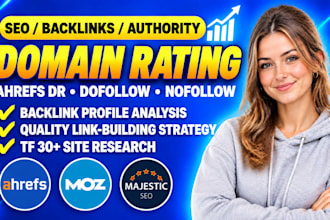 increase ahrefs domain rating moz domaib  url rating tf 30, nofollow, dofollow