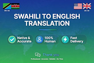 translate swahili to english accurately and professionally