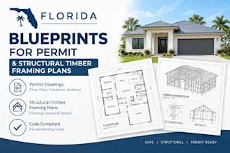 florida blueprints,permit structural timber, framing plans