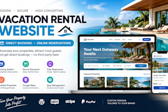 vacation rental website rental website direct booking short term rental website