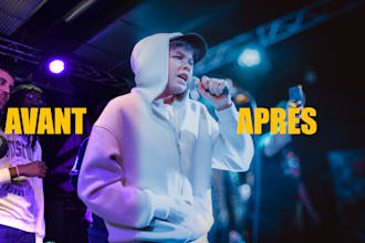 edit your concert, portrait or branding photos