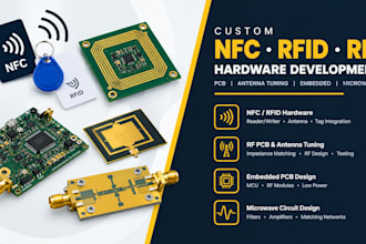 develop nfc rfid hardware, rf pcb antenna tuning embedded pcb, microwave circuit