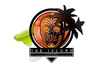 design clothing t shirt brand logo with the island cantina