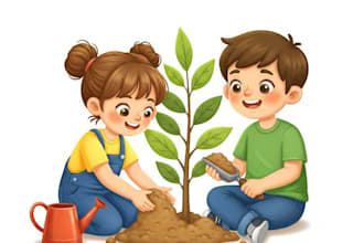 children story book illustration children story