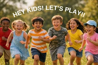 sing children songs with playful vocals and harmonies