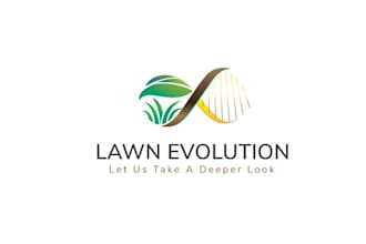 design minimalist lawn evolution logo