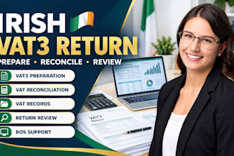 prepare irish vat3 returns and vat reconciliation
