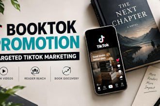 create viral booktok promotion video and ebook marketing