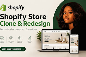clone redesign copy duplicate shopify store with your branding shopify website