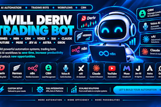 deriv trading bot hermes n8n CRM voice xai claude youtube muse jev ai astra grok