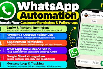 automate whatsapp expiry reminders using google sheets