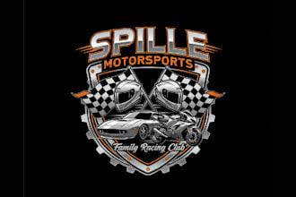 do modern wonderful motorsports logo design
