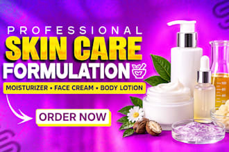 develop moisturizer formulation, face cream, body lotion, skin care formulation