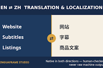 translate and localize your content between english and chinese