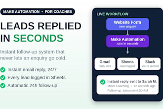 build instant lead follow up automation in make