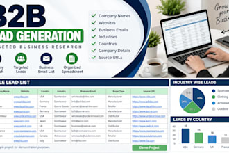 do b2b lead generation and build a targeted business email list