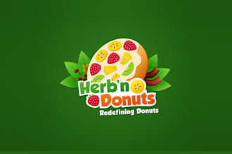design best quality donuts gone wild logo