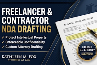 draft a professional nda for freelancers and independent contractors