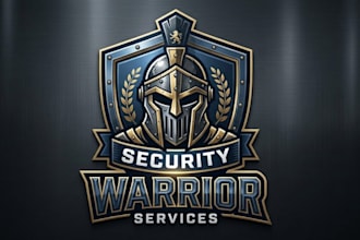 do security warrior helmet logo for services