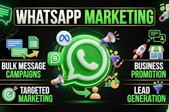 do bulk whatsapp message, blast sms campaign for you