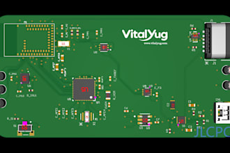 design your pcb layout in altium designer or easyeda