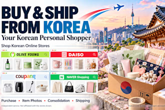 buy and ship korean things for you, naver coupang daiso etc