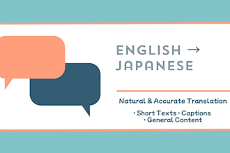 translate english into natural japanese