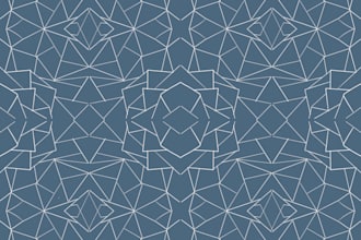 do professional seamless geometric pattern design