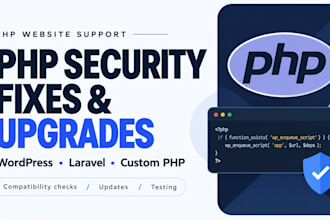 fix PHP security vulnerabilities and upgrade your PHP version