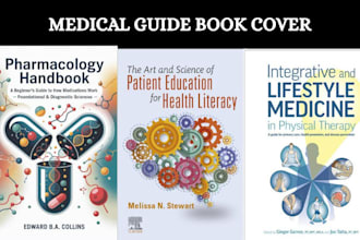design medical guide book cover health wellness ebook design