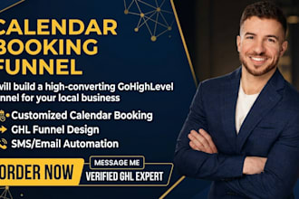 build gohighlevel calendar booking funnel ghl appointment funnel local business