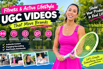 create fitness and active lifestyle ugc videos