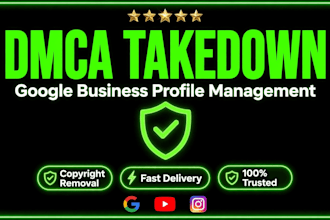 do dmca and manage google business profile