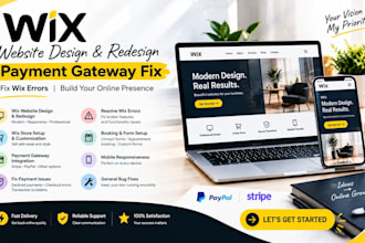 develop your wix website, wix redesign, payment error and seo