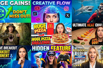 design custom, amazing, high ctr thumbnail in 24 hours