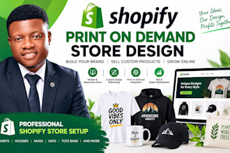 design print on demand shopify store printify printful etsy gelato integration