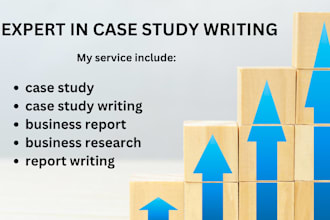 write a professional business case study and report