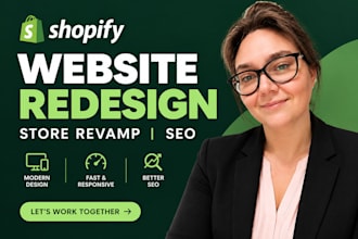 shopify website redesign SEO revamp shopify store or shopify website development