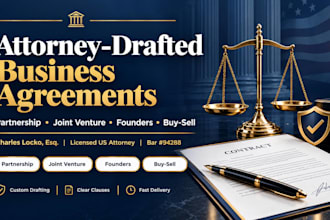 draft an airtight joint venture agreement for business partners