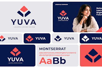 design a complete brand identity style guide with mockups