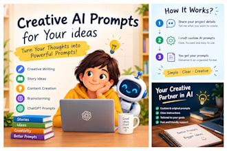 write creative ai prompts for stories and content