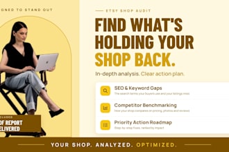 audit your etsy shop and deliver a step by step growth action plan