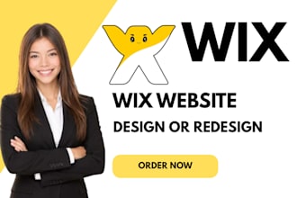 design or redesign wix website wix business website