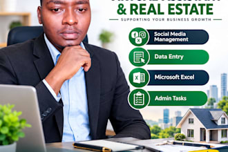provide real estate virtual assistant and admin support