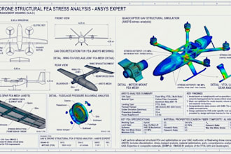 perform aircraft and uav structural fea stress analysis using ansys