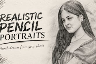 draw a pencil portrait from your photo within 2 days