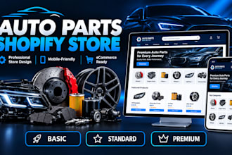 build a shopify auto parts store and automotive accessories website