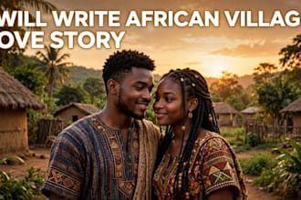 write an interesting african love story, village love romance