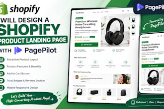 design and customize a professional shopify product page